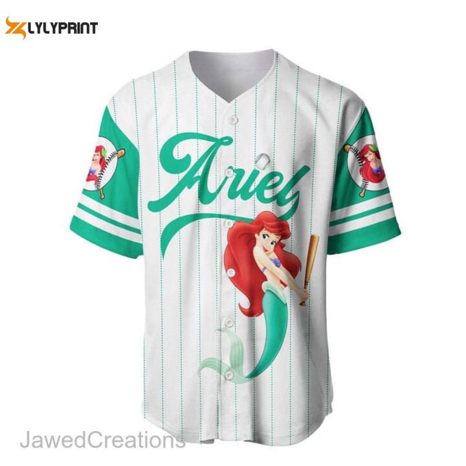 Little Mermaid Jersey Shirt, Little Mermaid Baseball Jersey 1