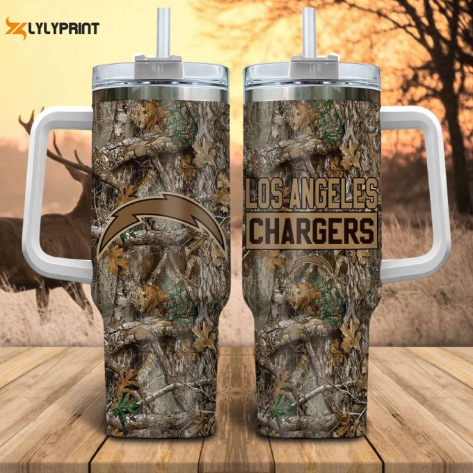 Los Angeles Chargers Nfl Hunting Tumbler Stanley Tumbler 40Oz 1