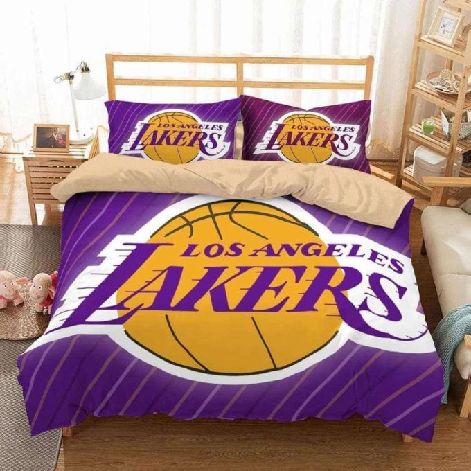 Los Angeles Lakers Duvet Cover Bedding Set Bd409 2