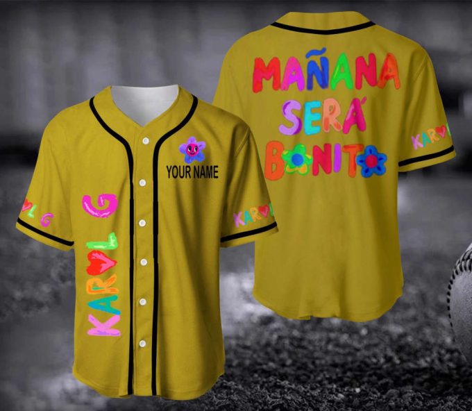 Maana Sera Bonito - Karol G Baseball Jersey Shirt 4