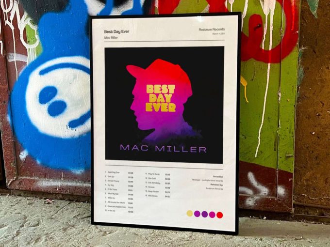 Mac Miller&Quot;S &Quot;Best Day Ever&Quot; Album Cover Poster 3