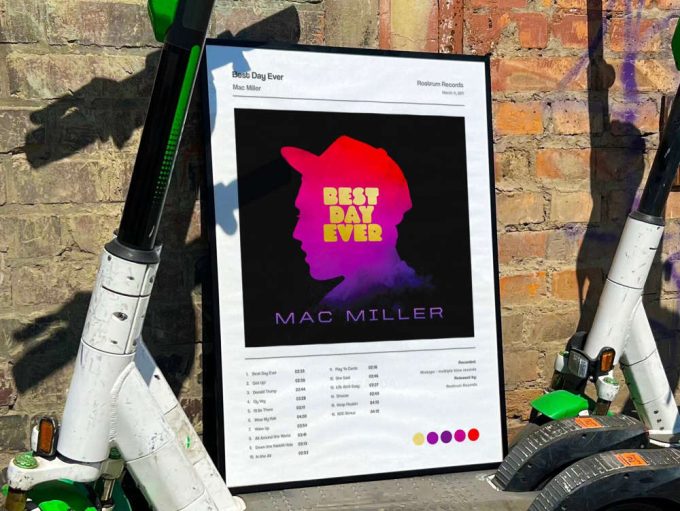 Mac Miller&Quot;S &Quot;Best Day Ever&Quot; Album Cover Poster 6