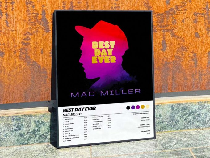 Mac Miller&Quot;S &Quot;Best Day Ever&Quot; Album Cover Poster 5