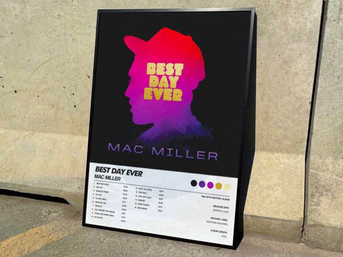 Mac Miller&Quot;S &Quot;Best Day Ever&Quot; Album Cover Poster 6