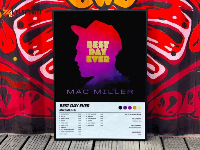 Mac Miller&Amp;Quot;S &Amp;Quot;Best Day Ever&Amp;Quot; Album Cover Poster 1