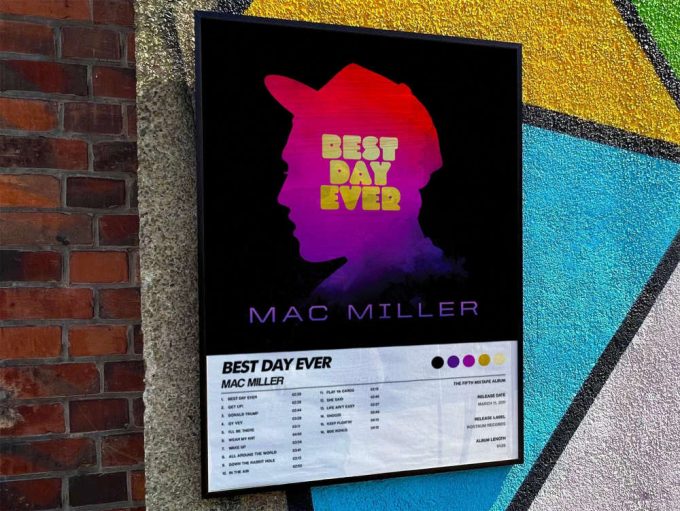 Mac Miller&Quot;S &Quot;Best Day Ever&Quot; Album Cover Poster 8