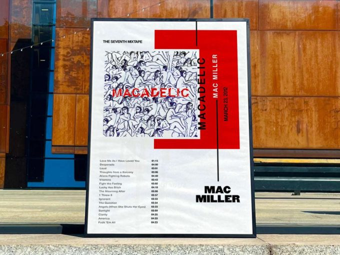 Mac Miller&Quot;S &Quot;Macadelic&Quot; Album Cover Poster 3