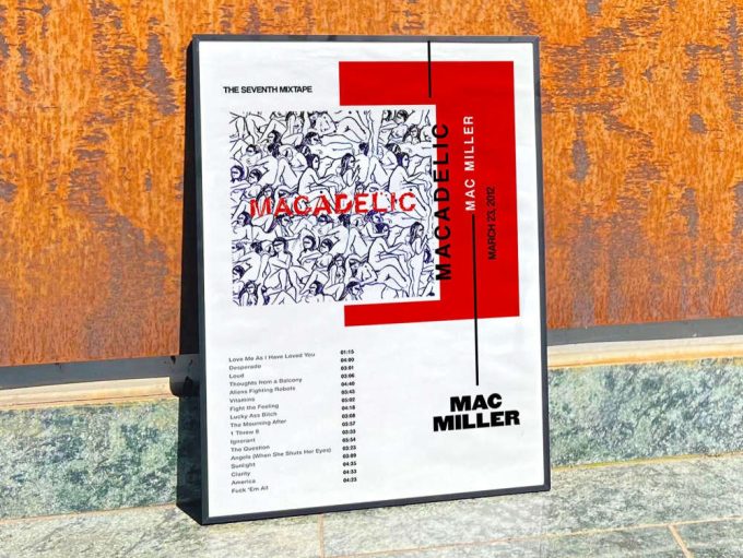 Mac Miller&Quot;S &Quot;Macadelic&Quot; Album Cover Poster 4
