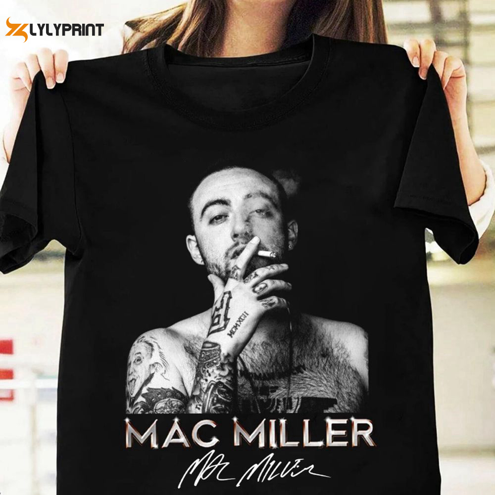 Mac Miller Vintage Shirt Hoodie: 90s Rap Tee Comfort Colors Self Care & Fan Gift