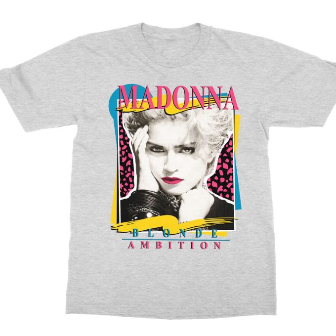 Madonna Blonde Ambition Unisex T-Shirt, Vtg 90S Madonna Concert Shirt, Blonde Ambition Tour Shirt, Great Gift For Fan 2