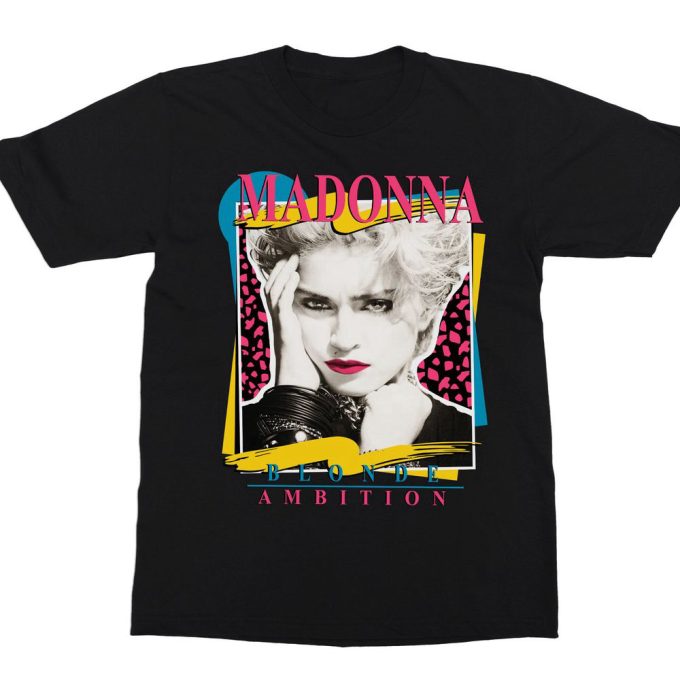 Madonna Blonde Ambition Unisex T-Shirt, Vtg 90S Madonna Concert Shirt, Blonde Ambition Tour Shirt, Great Gift For Fan 3
