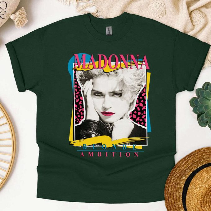 Madonna Blonde Ambition Unisex T-Shirt, Vtg 90S Madonna Concert Shirt, Blonde Ambition Tour Shirt, Great Gift For Fan 6