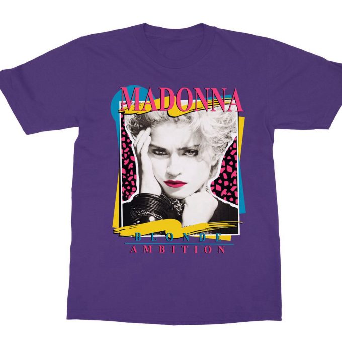 Madonna Blonde Ambition Unisex T-Shirt, Vtg 90S Madonna Concert Shirt, Blonde Ambition Tour Shirt, Great Gift For Fan 7