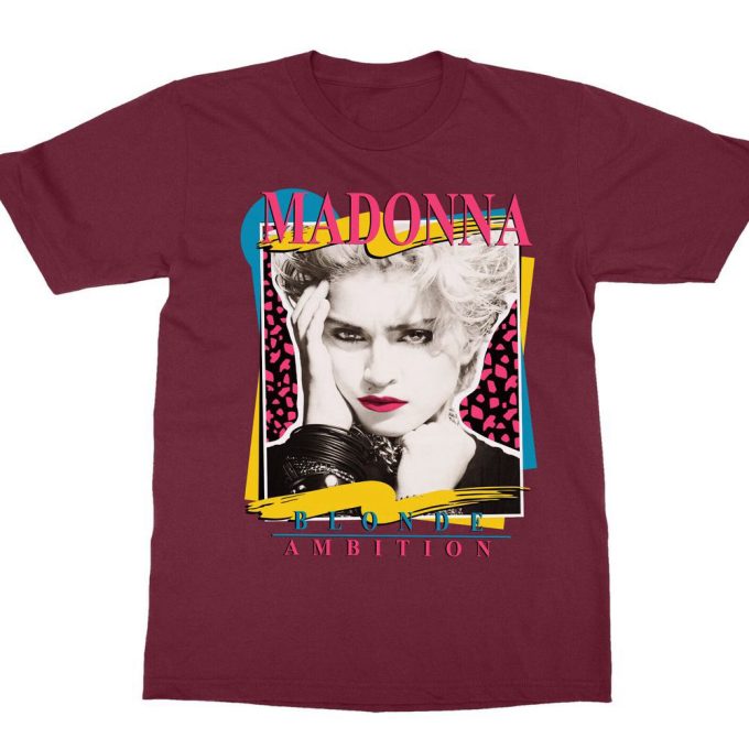 Madonna Blonde Ambition Unisex T-Shirt, Vtg 90S Madonna Concert Shirt, Blonde Ambition Tour Shirt, Great Gift For Fan 8