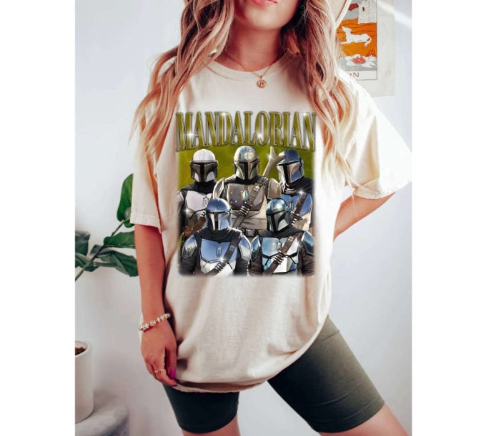 Mandalorian T-Shirt Mandalorian Shirt Mandalorian Tees Mandalorian Sweater Famous Shirt Casual T-Shirt Shirt Adult T-Shirt 3