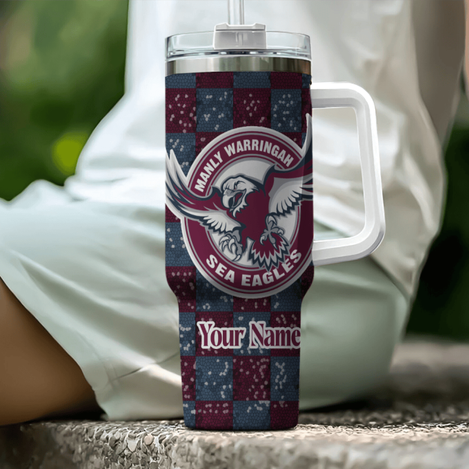 Manly Warringah Sea Eagles Nrl Personalized Stanley Tumbler 40Oz 2