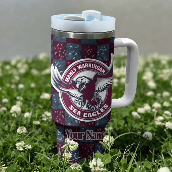 Manly Warringah Sea Eagles Nrl Personalized Stanley Tumbler 40Oz 3