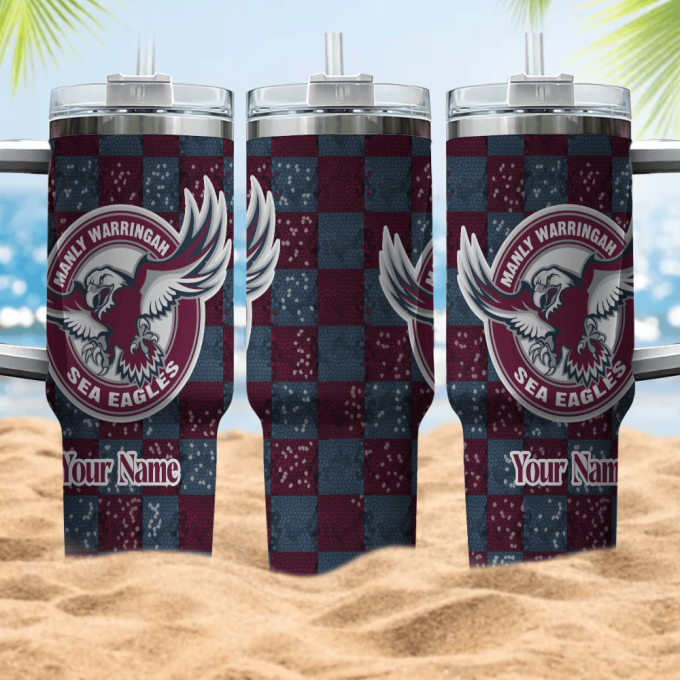 Manly Warringah Sea Eagles Nrl Personalized Stanley Tumbler 40Oz 4