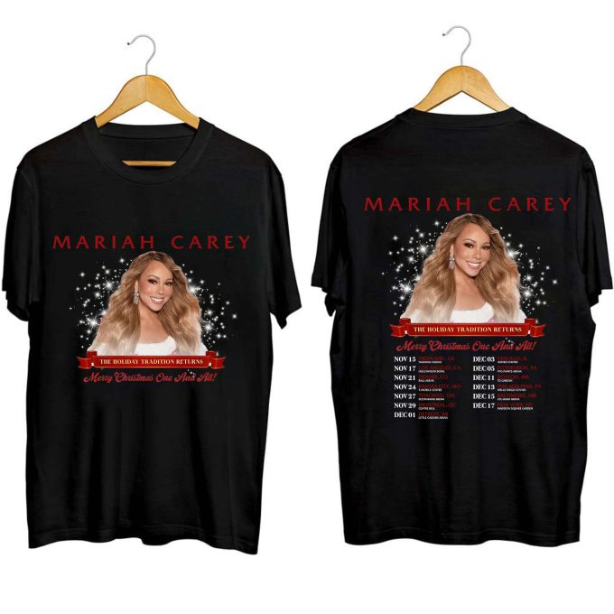 Mariah Carey Merry Christmas One And All Tour 2023 Shirt, Mariah Carey 2023 Tour Shirt, Mariah Carey Fan Shirt, Christmas 2023 Concert Shirt 1