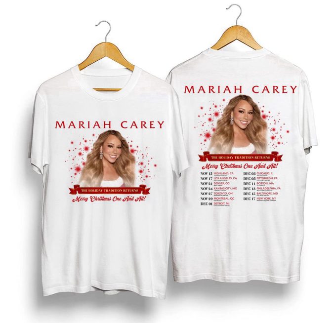 Mariah Carey Merry Christmas Tour 2023 T-Shirt - Perfect Gift For Fans 2