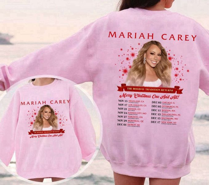Mariah Carey Merry Christmas Tour 2023 T-Shirt - Perfect Gift For Fans 5