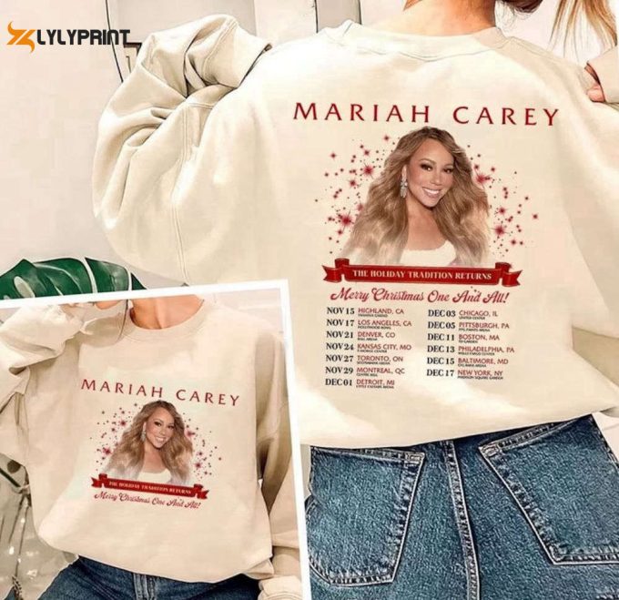 Mariah Carey Merry Christmas Tour 2023 T-Shirt - Perfect Gift For Fans 1
