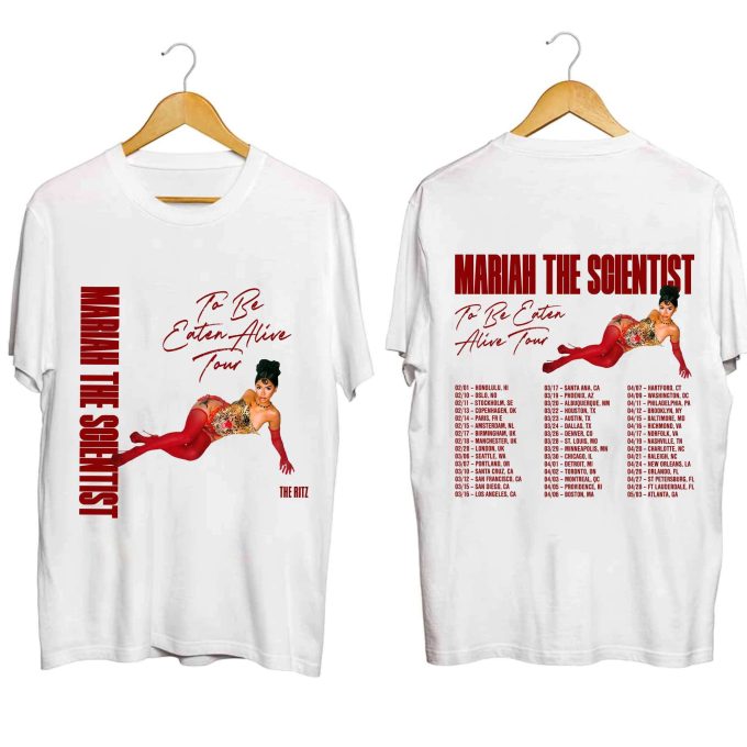 Mariah The Scientist - To Be Eaten Alive Tour 2024 Shirt, Mariah The Scientist Fan Shirt, Mariah The Scientist 2024 Concert Shirt 1