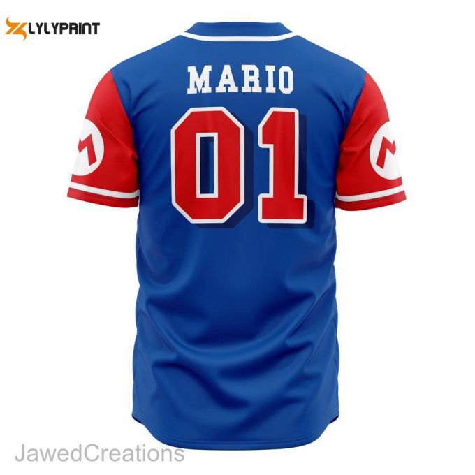 Mario Party Baseball Jerdey, Super Smash Bros Baseball Jersey 1