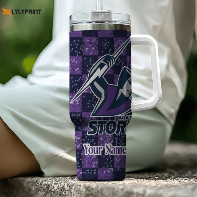 Melbourne Storm Nrl Personalized Stanley Tumbler 40Oz 1