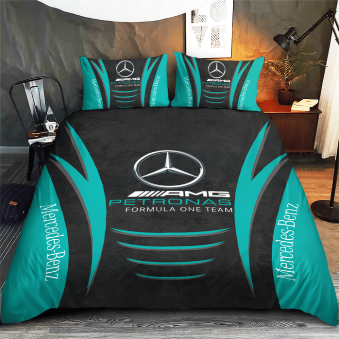 Mercedes Amg Petronas Duvet Cover Bedding Set Gift For Fans 2024 Bd435 2