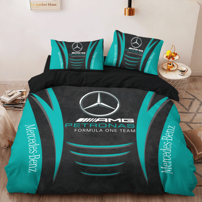 Mercedes Amg Petronas Duvet Cover Bedding Set Gift For Fans 2024 Bd435 4