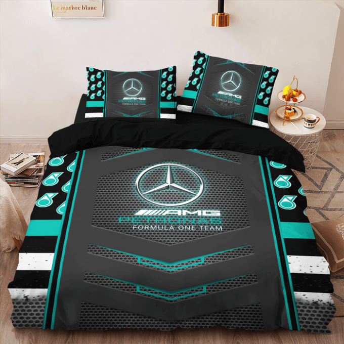 Mercedes-Amg Petronas F1 Duvet Cover Bedding Set Gift For Fans 2024 Bd440 2