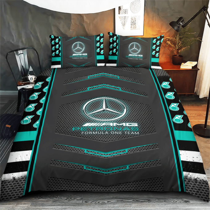 Mercedes-Amg Petronas F1 Duvet Cover Bedding Set Gift For Fans 2024 Bd440 4