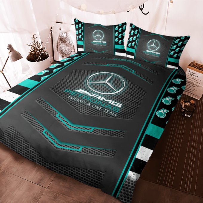 Mercedes-Amg Petronas F1 Duvet Cover Bedding Set Gift For Fans 2024 Bd440 5