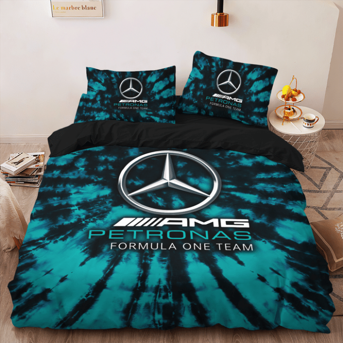 Mercedes-Amg Petronas F1 Duvet Cover Bedding Set Gift For Fans 2024 Bd442 2