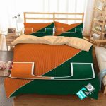 Miami Hurricanes Duvet Cover Bedding Set Gift for Fans 2024 BD478