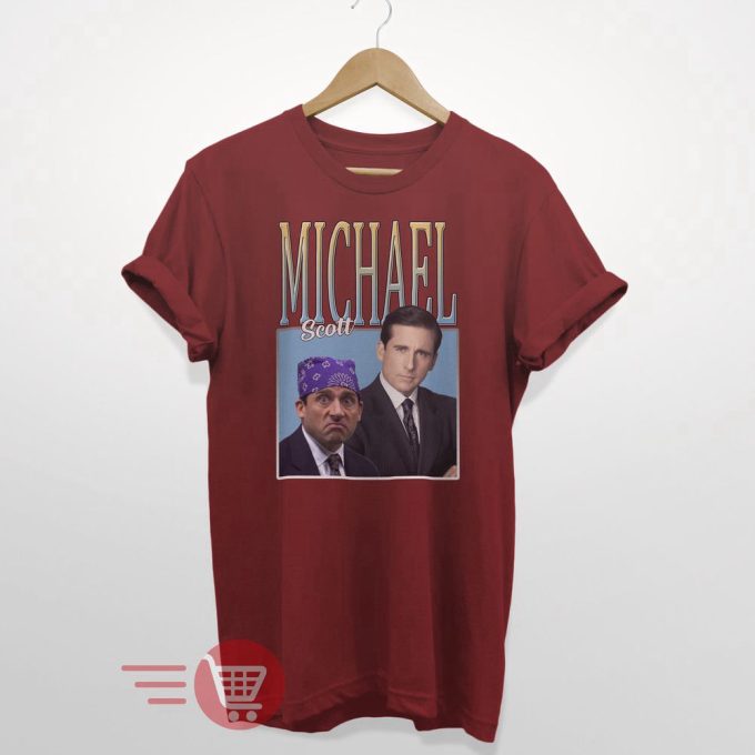 Michael Scott Homage T-Shirt Tee Top Us Office Tv Show Retro 90'S Vintage Funny 3