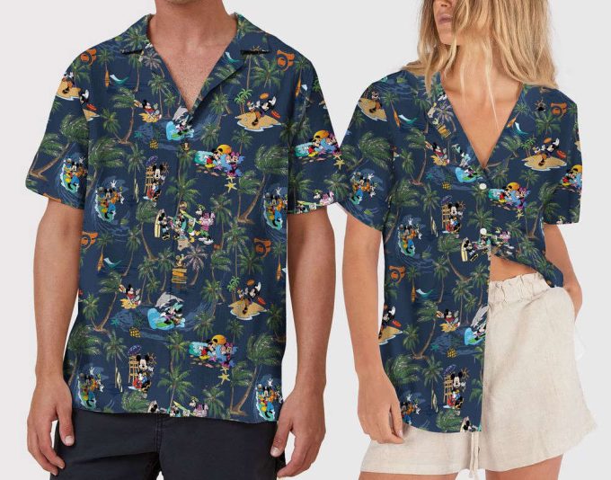 Mickey And Friends Hawaiian Shirt, Disneyland Hawaii Shirt 2