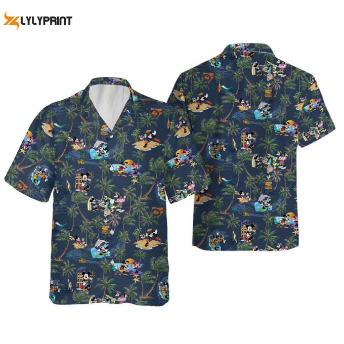 Mickey And Friends Hawaiian Shirt, Disneyland Hawaii Shirt 1