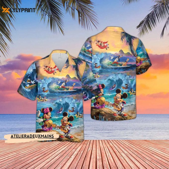 Mickey Hawaiian Shirt, Disney'S Palm Tree Mickey For A Fun-Filled Hawaii 2