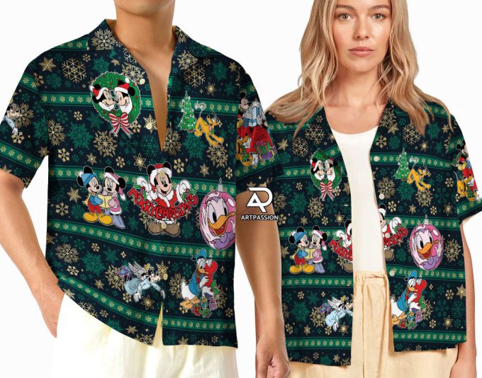 Mickey Mouse Christmas Hawaiian Shirt, Disney World Christmas Shirt 2