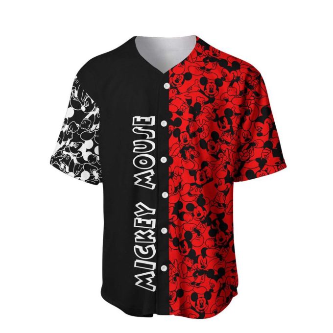 Mickey Mouse Disney Baseball Jersey Disney Cartoon Graphic Casual Outfits 3