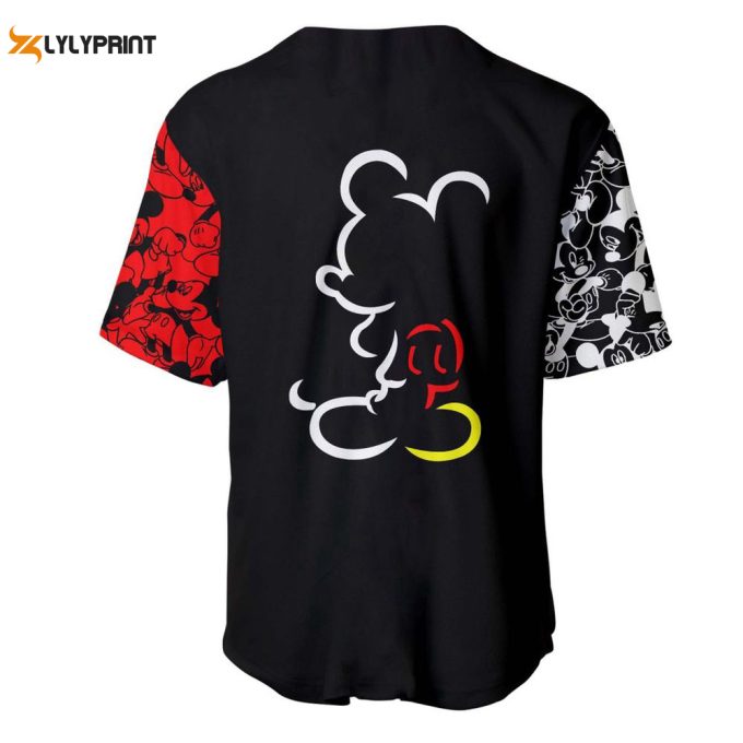 Mickey Mouse Disney Baseball Jersey Disney Cartoon Graphic Casual Outfits 1