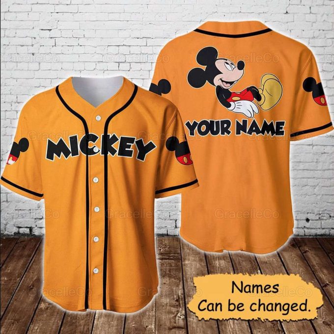 Mickey Mouse Disney Custom Baseball Jersey Shirt 2