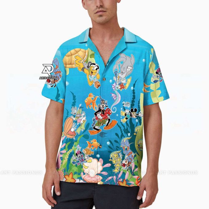 Mickey Mouse Hawaiian Shirt, Mickey And Friends Beach Shirt, Disney Summer Button Up Shirt, Disney Cruise Hawaii Shirt 4