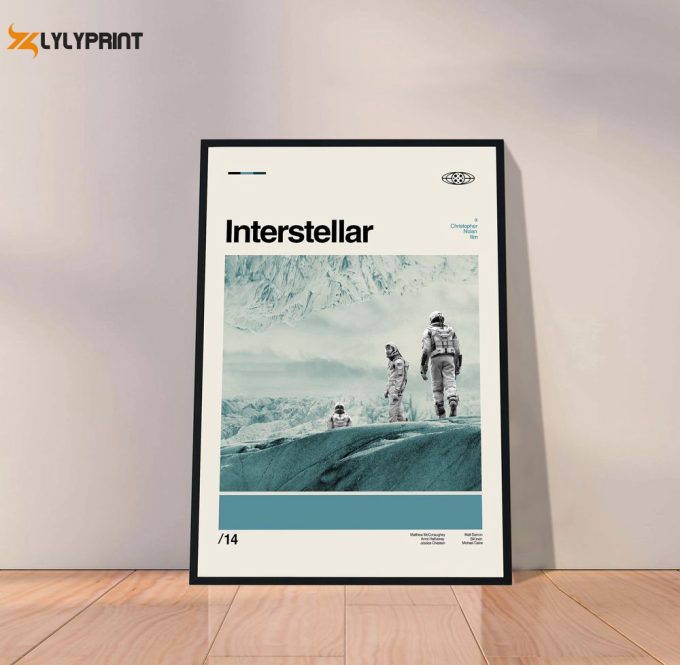 Minimalist Interstellar Movie Poster - Retro Modern Art 2