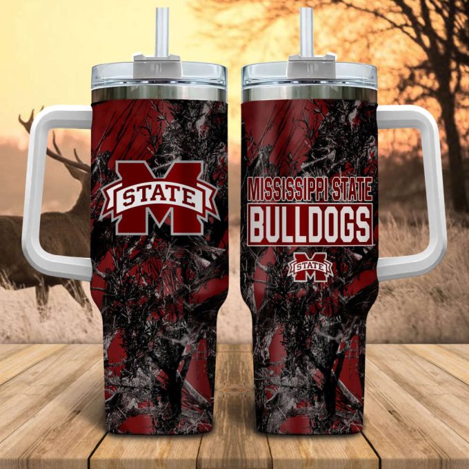 Mississippi State Bulldogs Ncaa Hunting Personalized Stanley Tumbler 40Oz 2