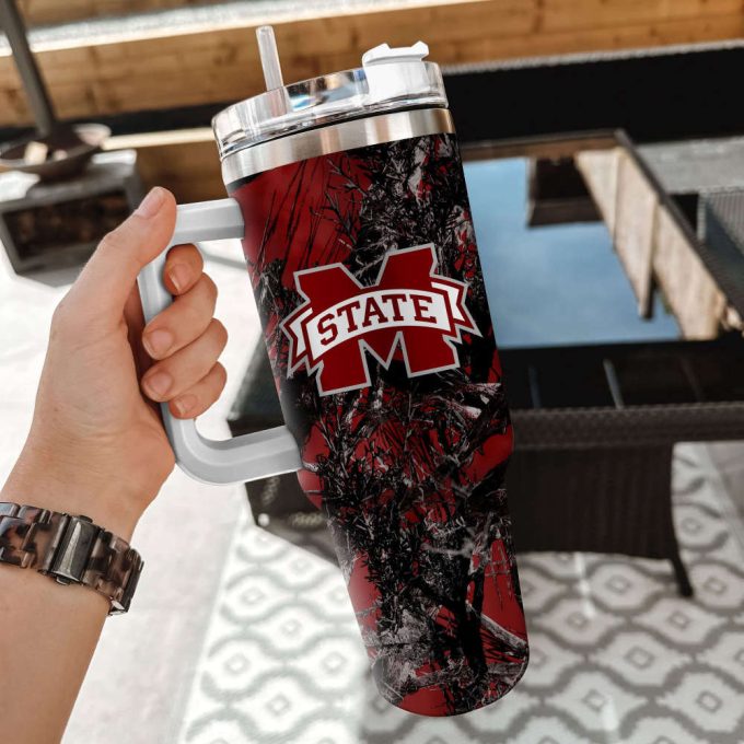 Mississippi State Bulldogs Ncaa Hunting Personalized Stanley Tumbler 40Oz 3