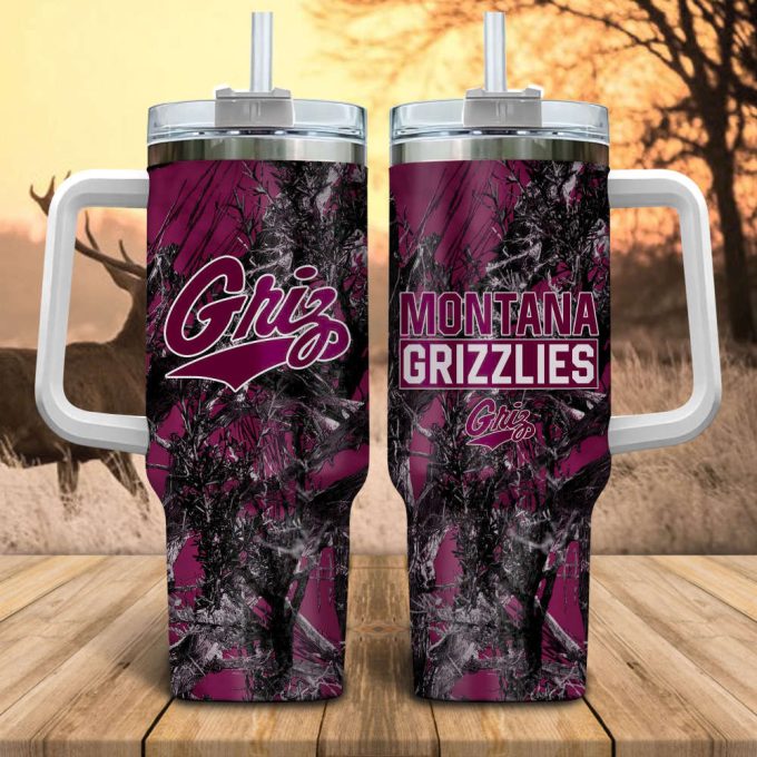 Montana Grizzlies Ncaa Hunting Personalized Stanley Tumbler 40Oz 2