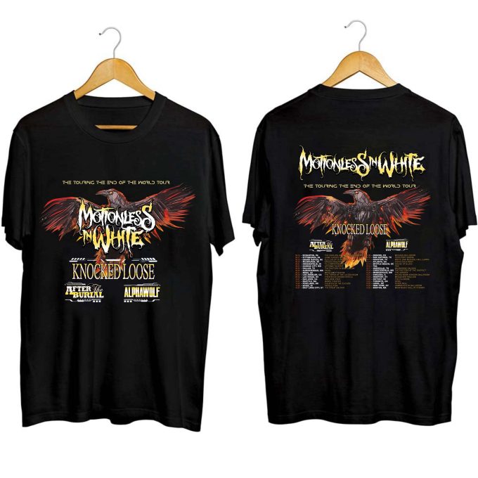 Motionless In White Tour Shirt 2023: End Of The World Concert Fan Tee 1